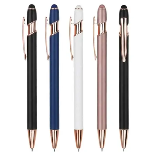 עט ג’ל מתכת יוקרתית עם כרית מגע