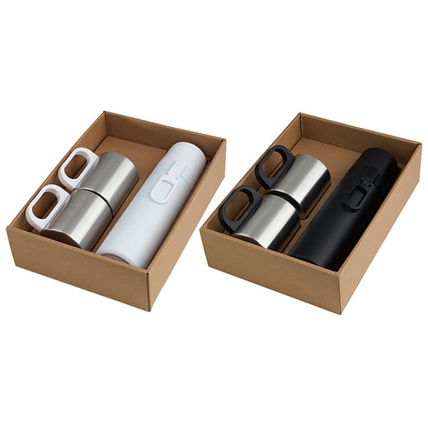 סט טרמוס וספלים במארז סט טרמוס וספלים במארז