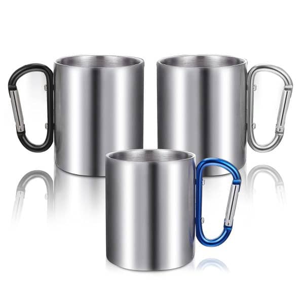 כוס שתיה נירוסטה ידית שאקל