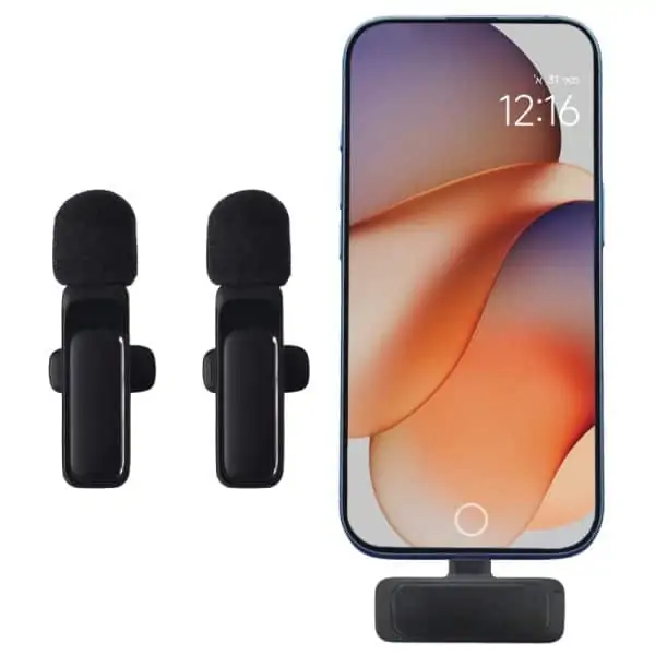 סט 2 מיקרופוני דש אלחוטיים