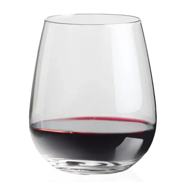 כוס זכוכית ממותגת לשתיה קלה/יין