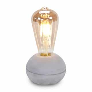 מנורת לד דקורטיבית על מעמד חימר