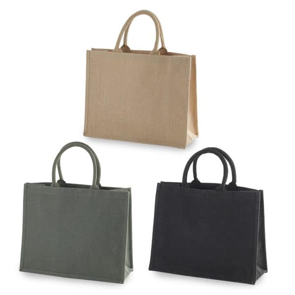 תיקי יוטה עם לוגו