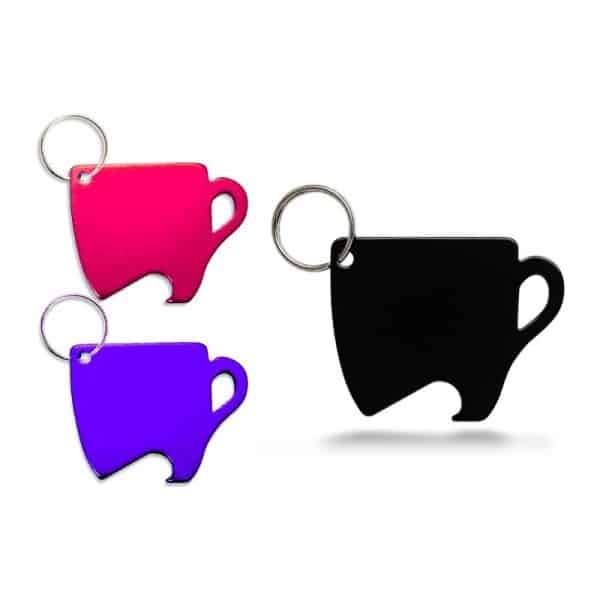 מחזיק מפתחות פותחן כוס קפה