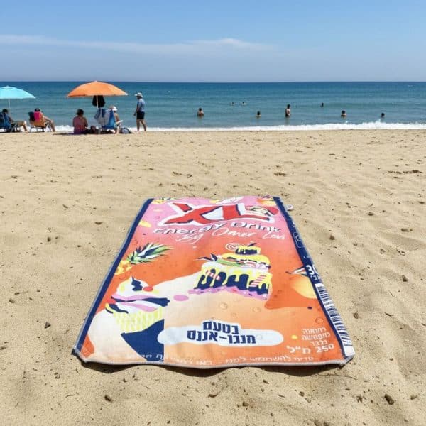 מגבת עם הדפסה דיגיטלית מלאה