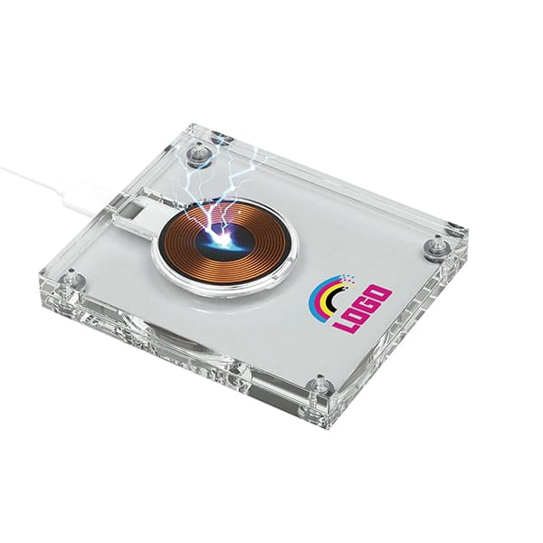 מטען אלחוטי שקוף עוצמתי 15W